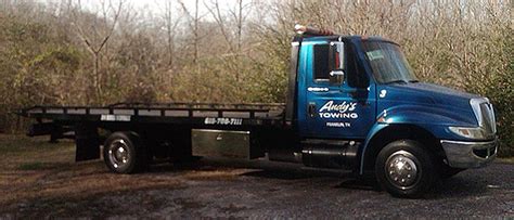 Andy's towing - Andy's Towing Lot Address. 1741 West Main Street. Franklin, TN 37064. 615-708-7111. 24/7 roadside assistance and emergency service. Get Directions. 615-708-7111. Quick Links. Home. Towing Service. Contact. Find Us. Get Directions Call Us Today. Contact Us. Andy's Towing . Lot Address. 1741 West Main Street.